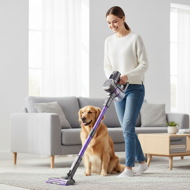 Cordless Stick Vacuum Cleaner – Perfect for Carpet, Floor & Pet Hair| Lubluelu™